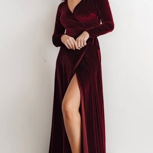 Baltic Born velvet wrap dress
